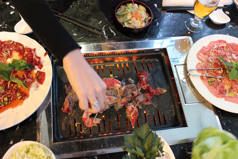 La noix d’entrecôte de bœuf du Coréen Barbecue