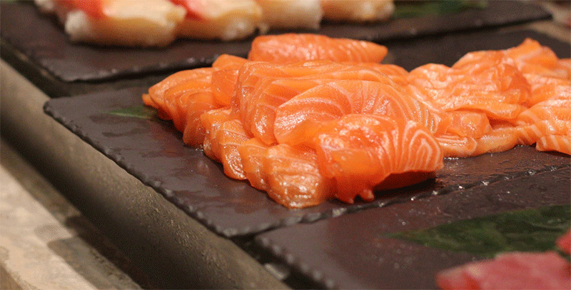 Sashimi de saumon - Coréen Barbecue